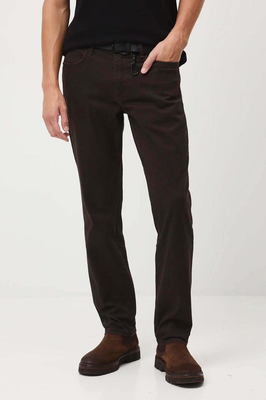 Medicine pantaloni culoarea maro, drept