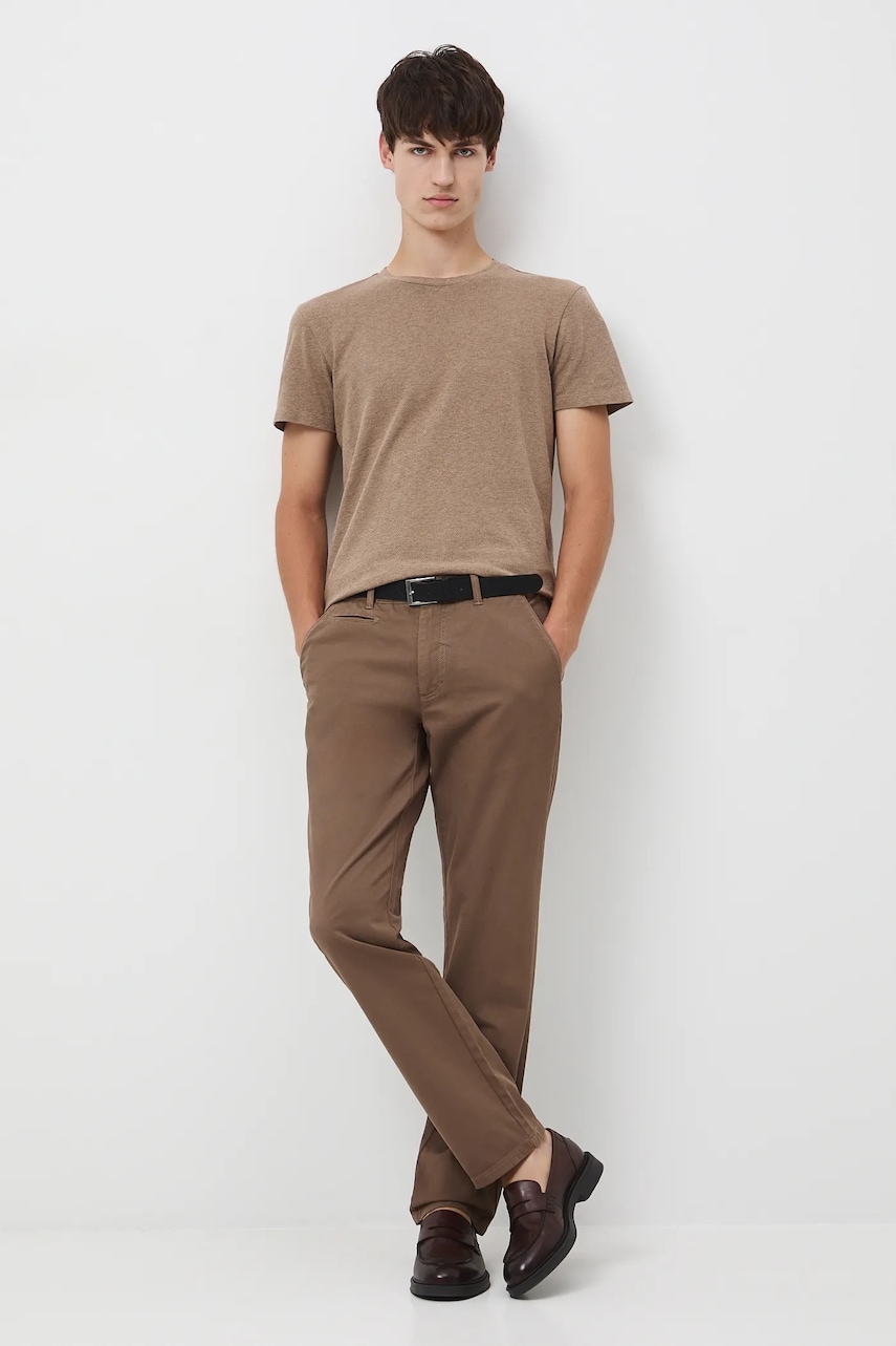 Medicine pantaloni culoarea maro