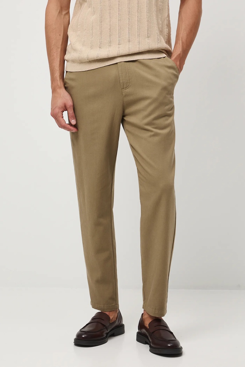 Брюки Medicine цвет зелёный фасон chinos