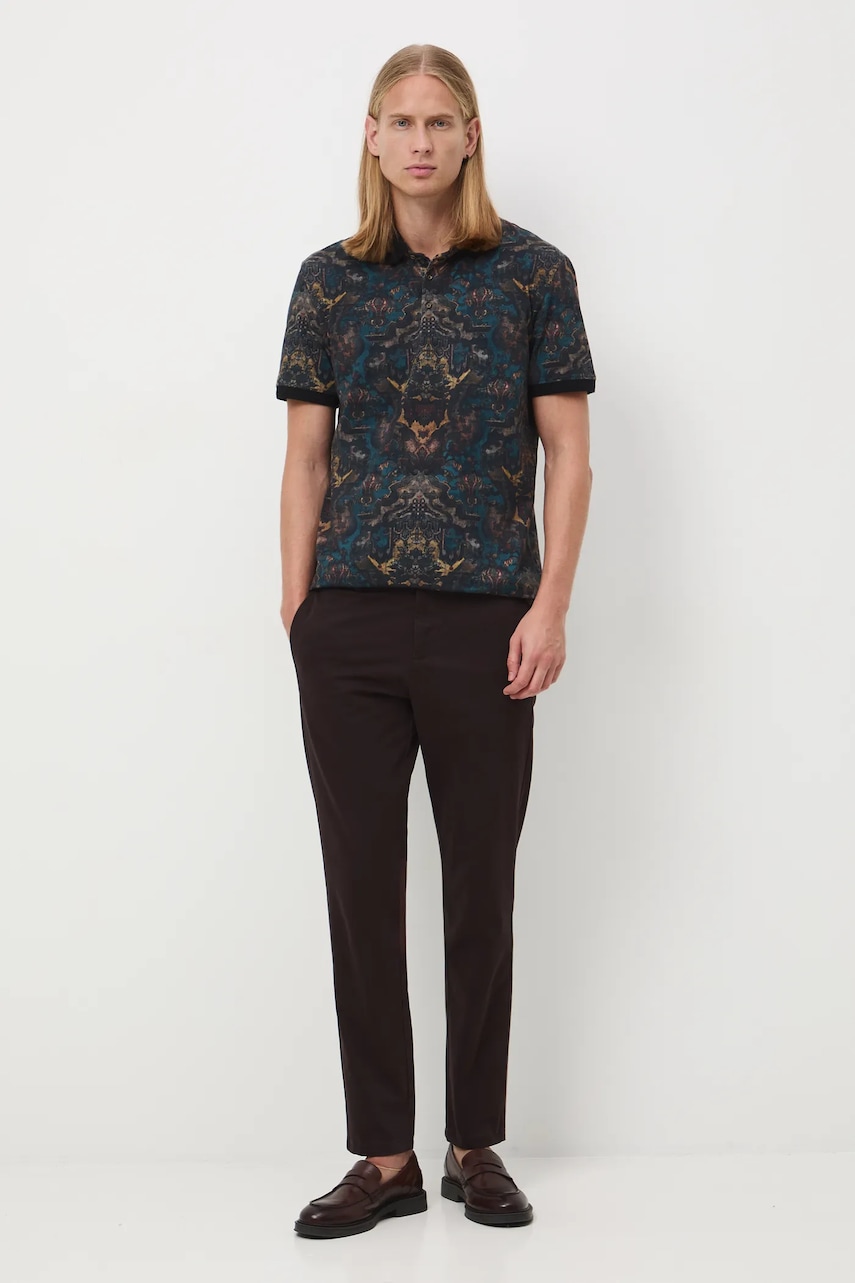 Medicine pantaloni culoarea maro, mulata