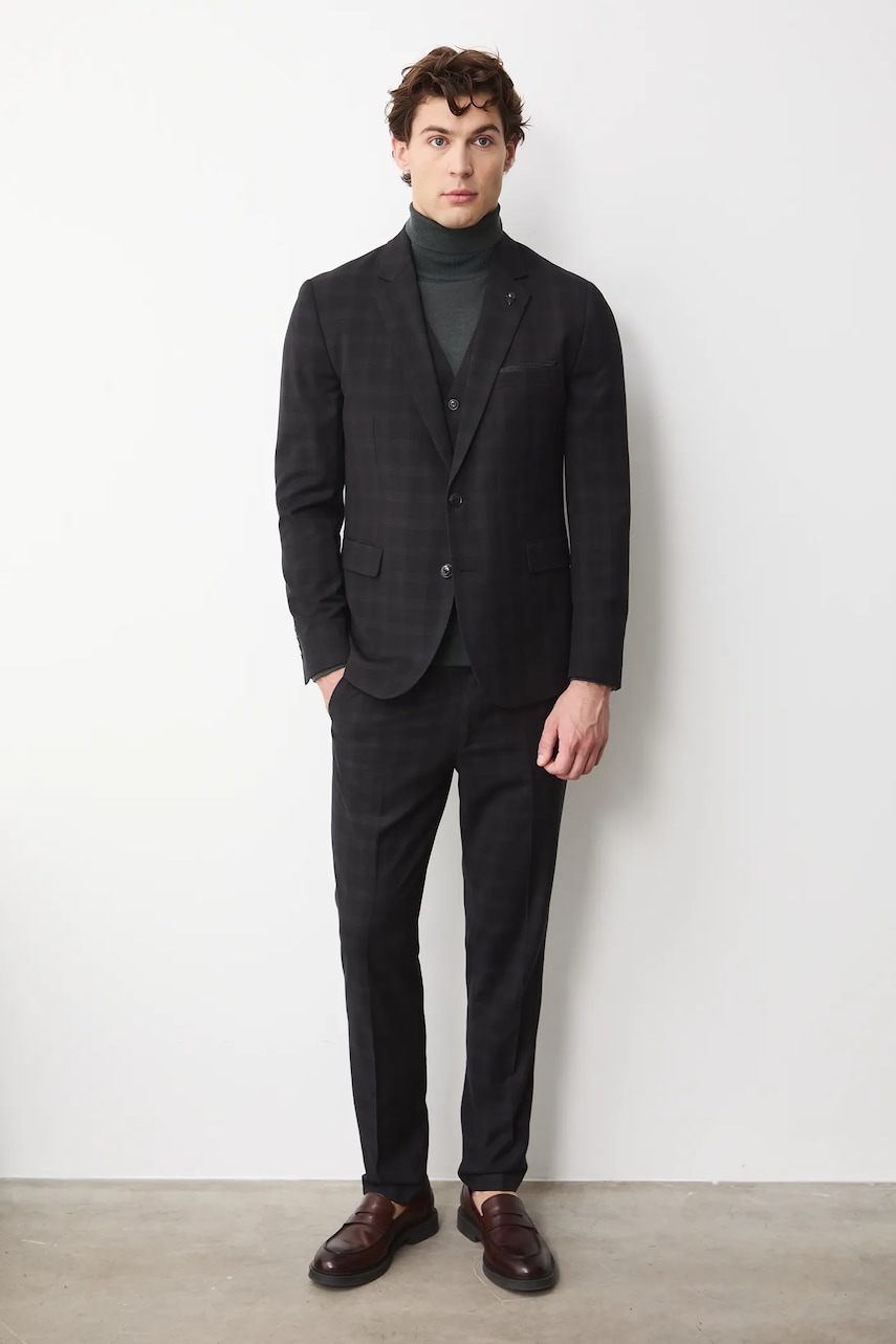 Medicine pantaloni culoarea negru, mulata