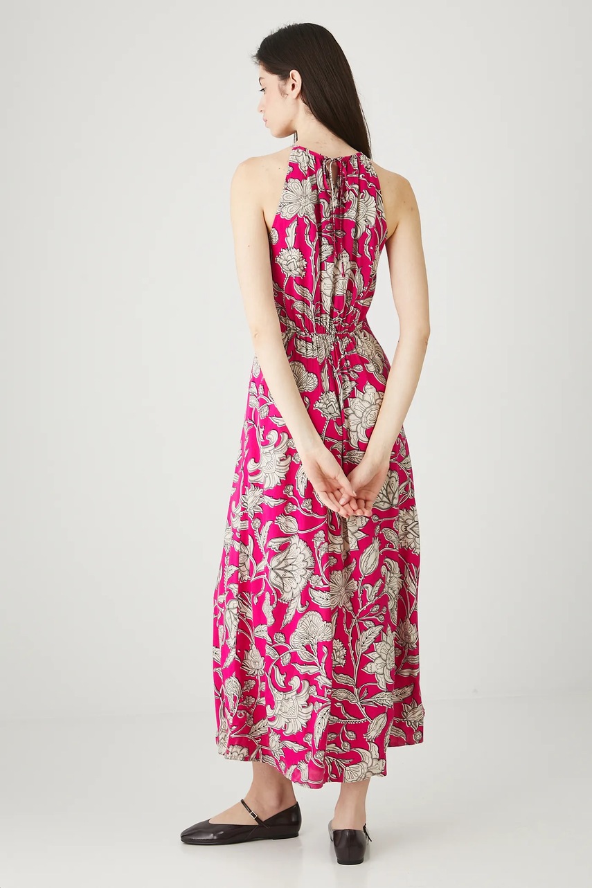 Платье Medicine цвет розовый maxi расклешённое