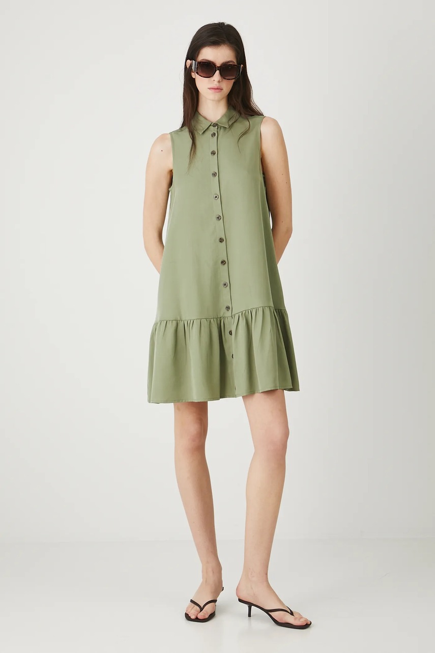 Платье Medicine цвет зелёный mini oversize