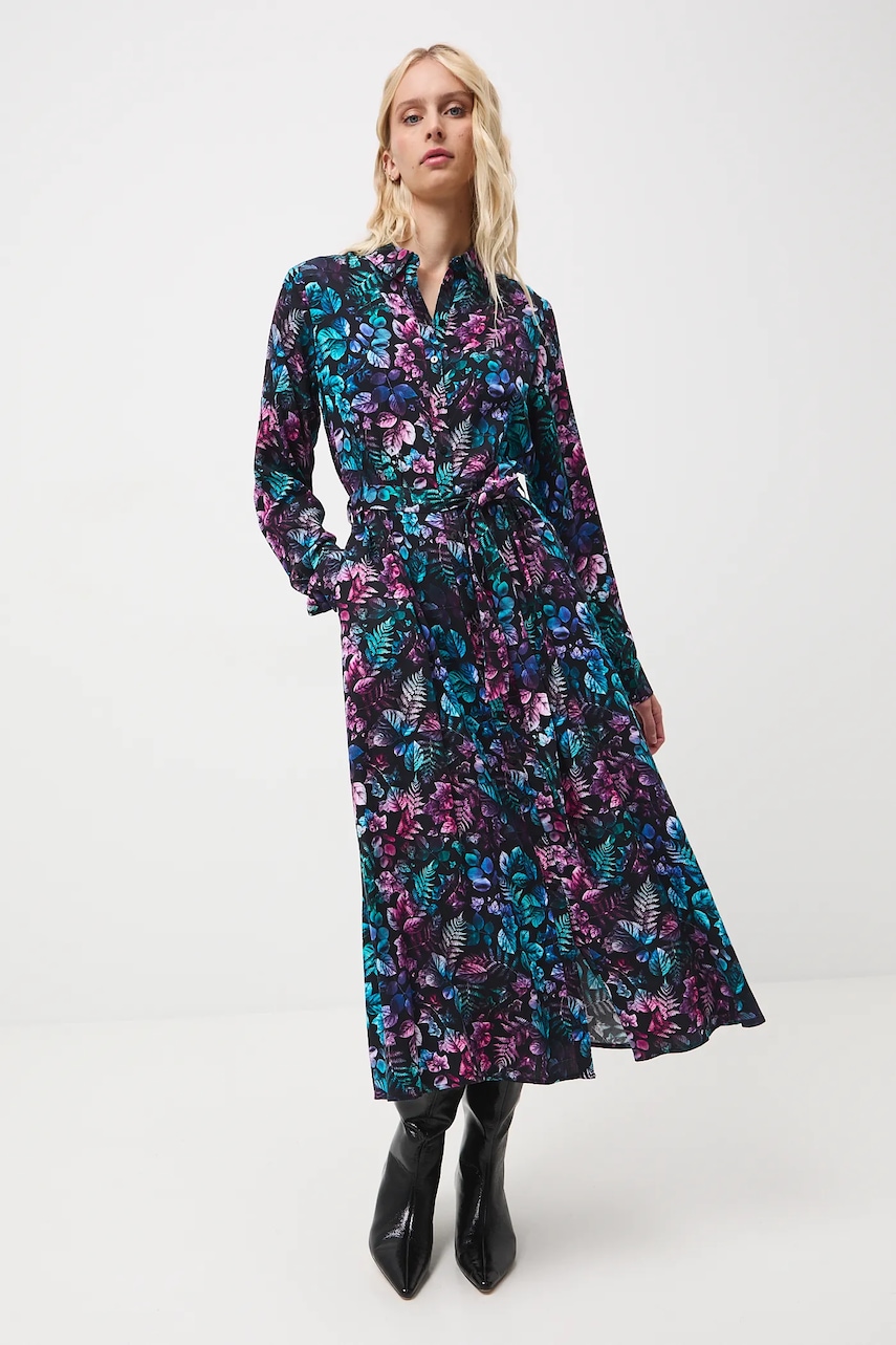 Medicine rochie culoarea negru, midi, evazati Medicine rochie culoarea negru, midi, evazati