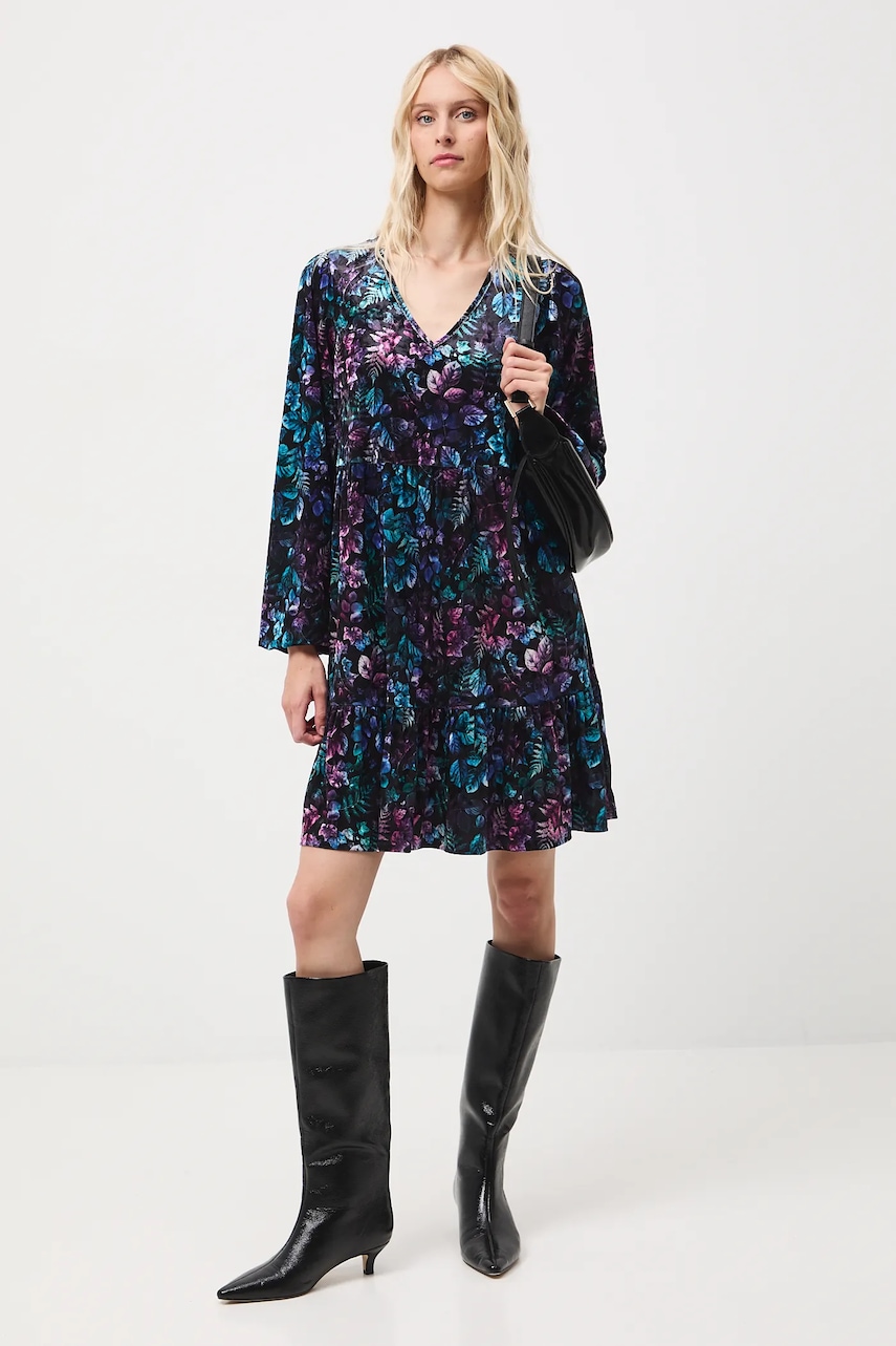 Medicine rochie culoarea negru, mini, oversize