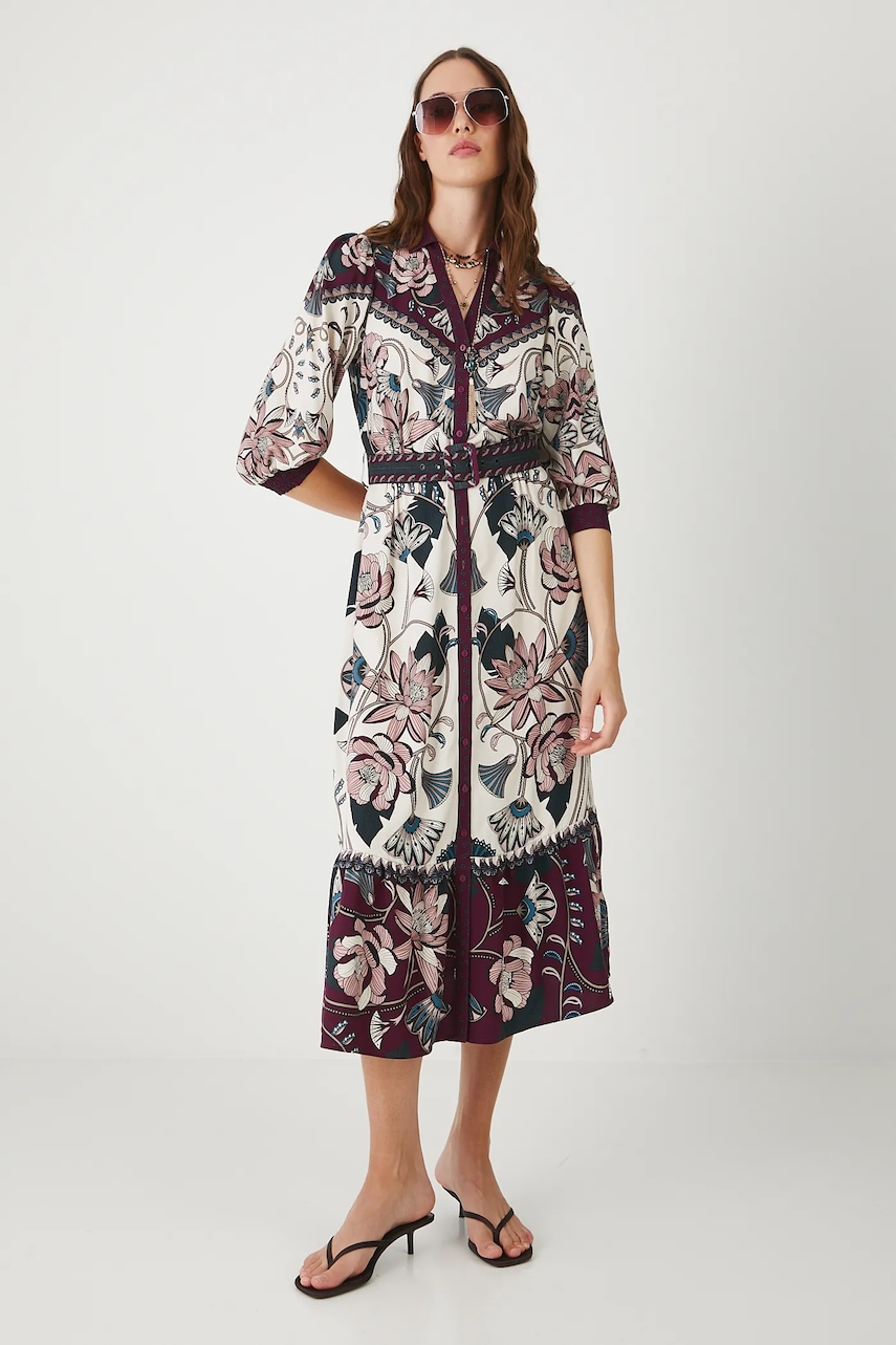 Medicine rochie midi, evazați