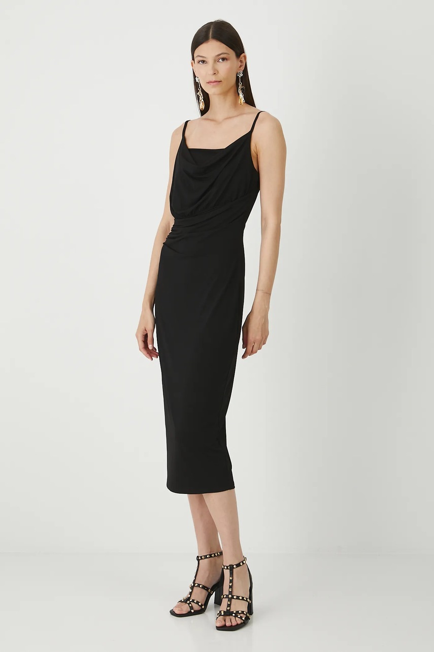 Платье Medicine цвет чёрный midi облегающее