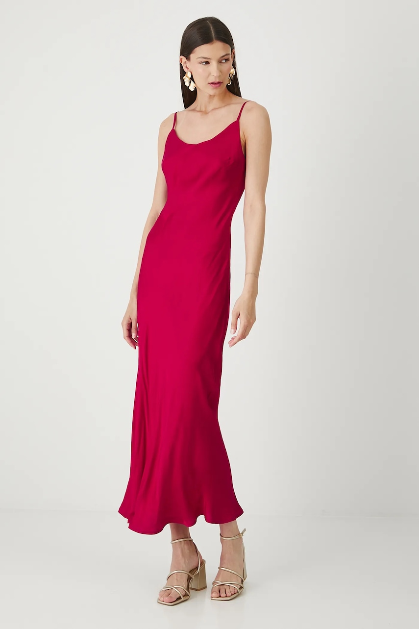 Medicine rochie culoarea roșu, maxi, mulată