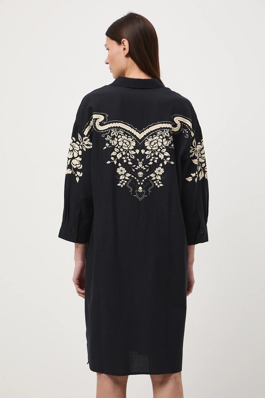 Платье Medicine цвет чёрный midi прямое