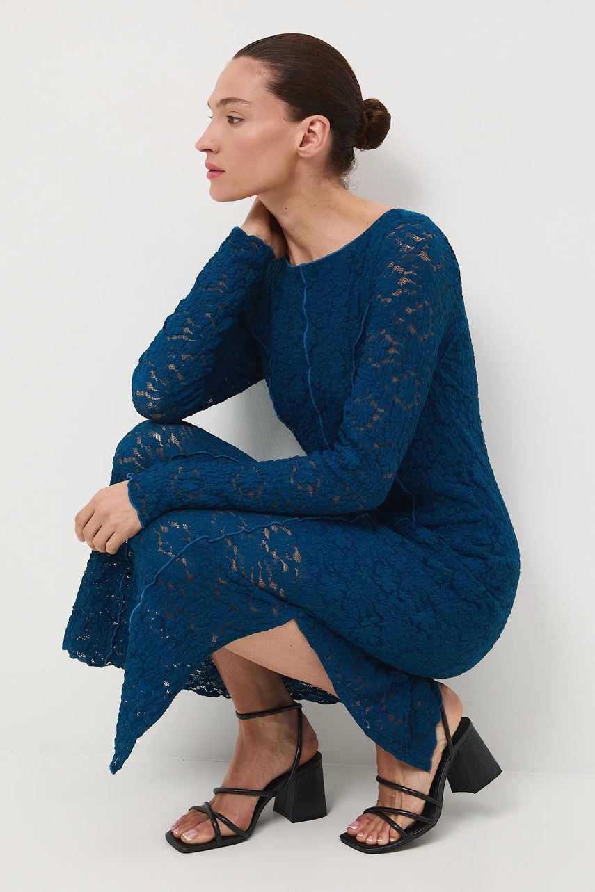 Платье Medicine цвет зелёный midi облегающее