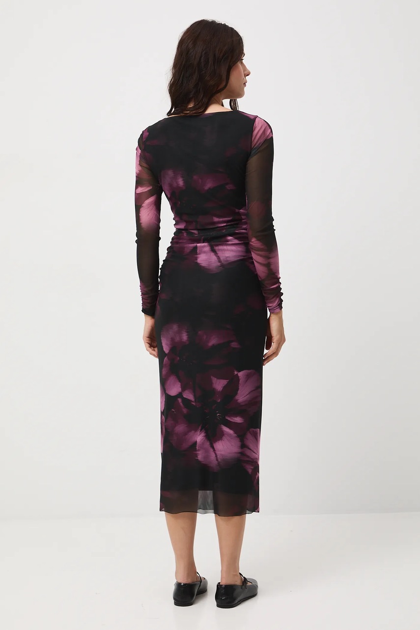 Сукня Medicine колір чорний midi облягаюче