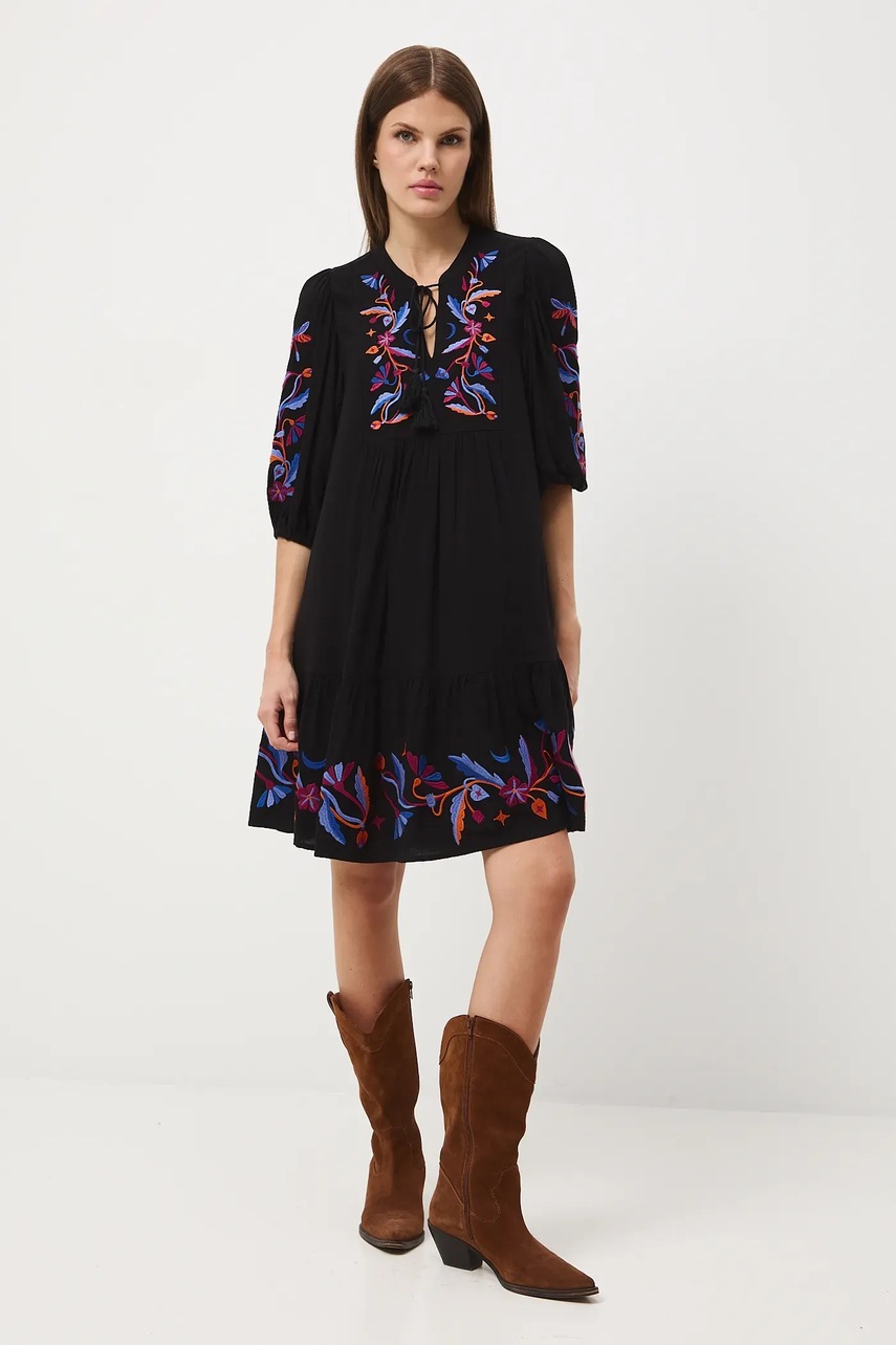 Сукня Medicine колір чорний mini oversize