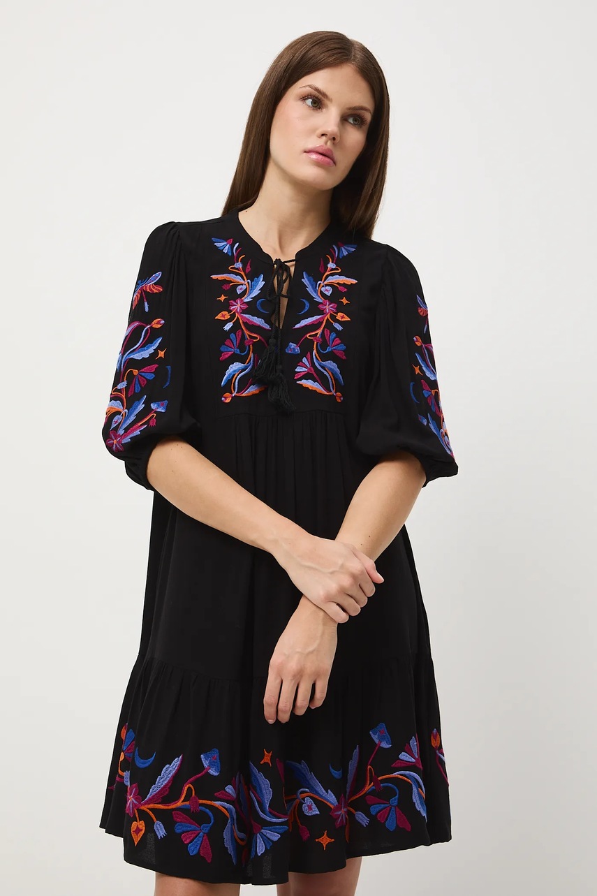 Сукня Medicine колір чорний mini oversize