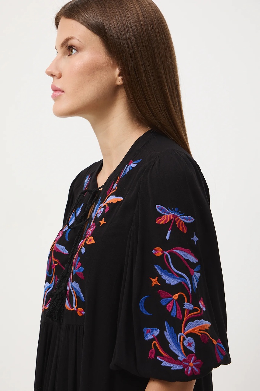 Сукня Medicine колір чорний mini oversize