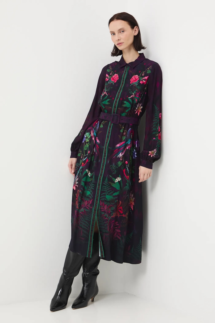 Medicine rochie midi, drept