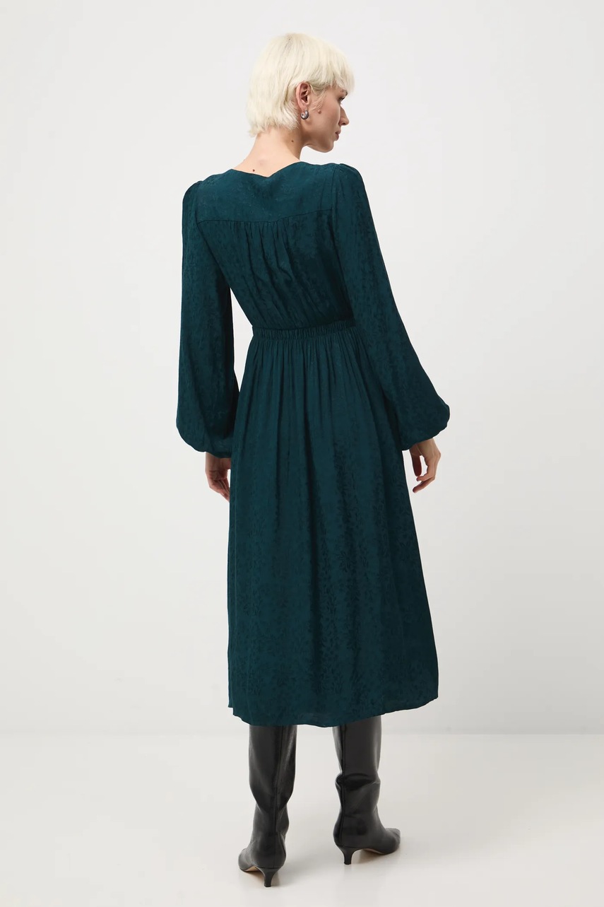 Сукня Medicine колір зелений midi розкльошена