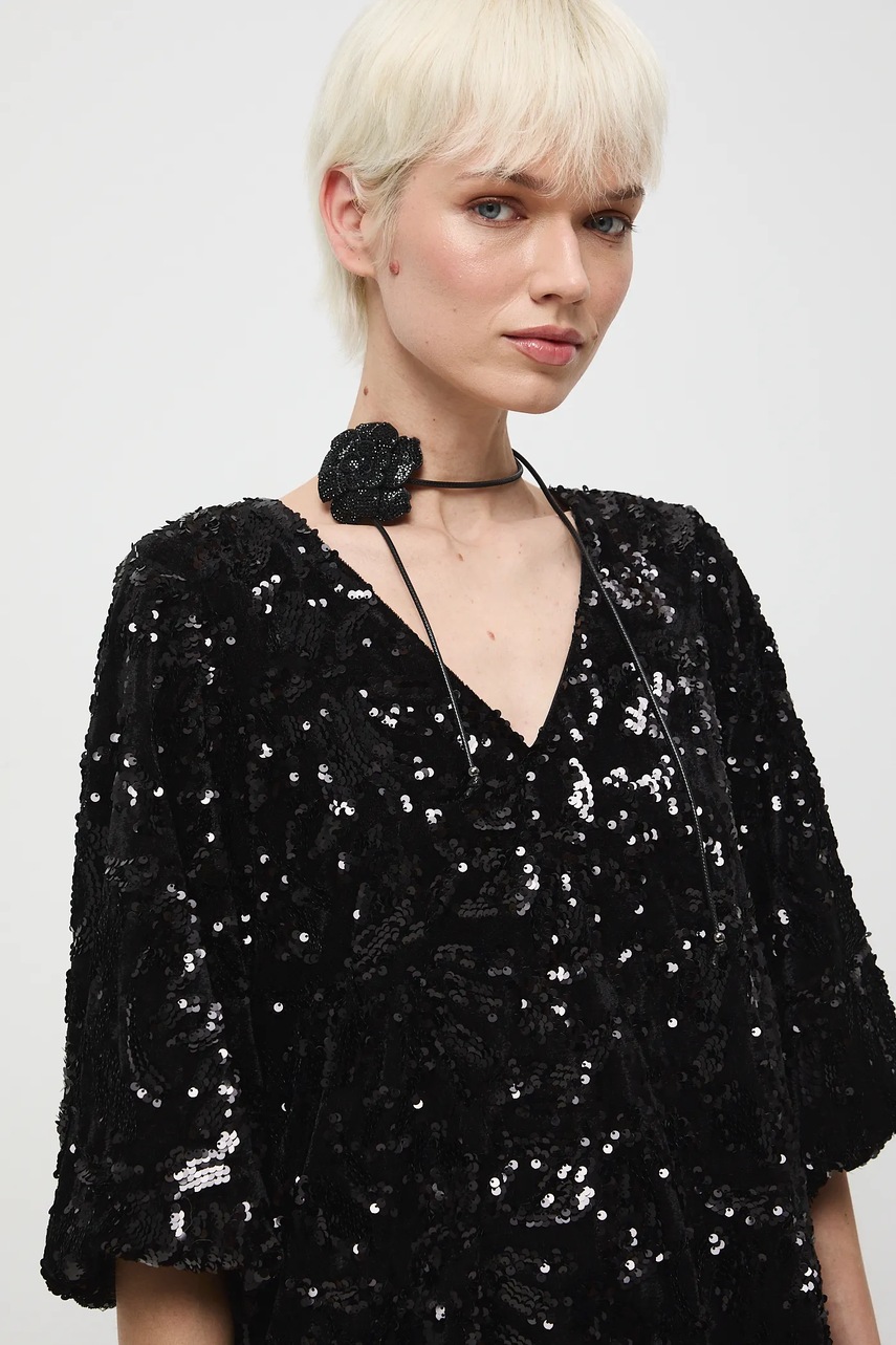 Сукня Medicine колір чорний mini oversize