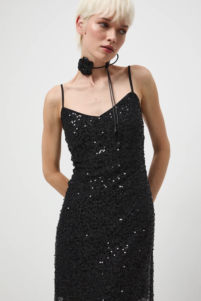 Сукня Medicine колір чорний maxi облягаюче