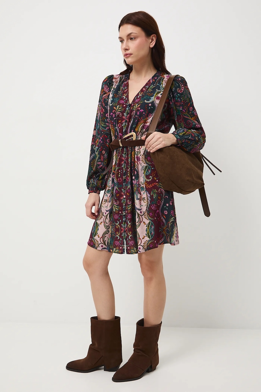 Medicine rochie midi, evazati