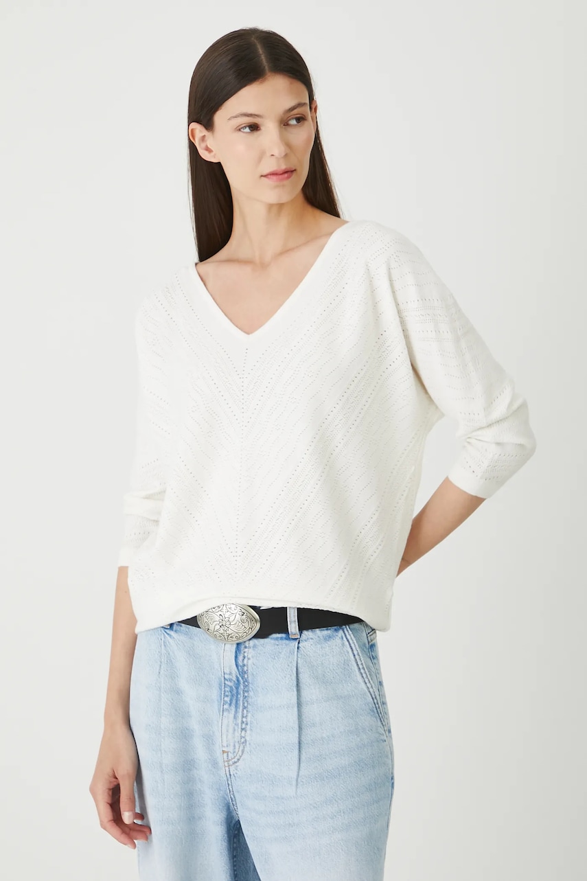 Medicine pulover culoarea bej, light