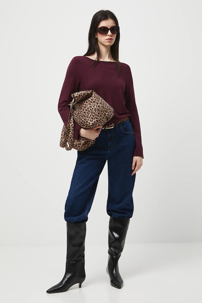 Medicine pulover culoarea bordo