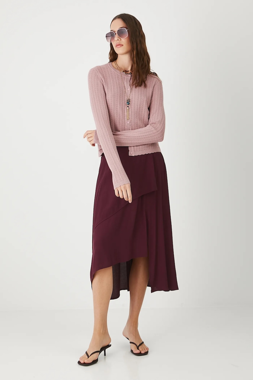 Medicine cardigan culoarea roz, light