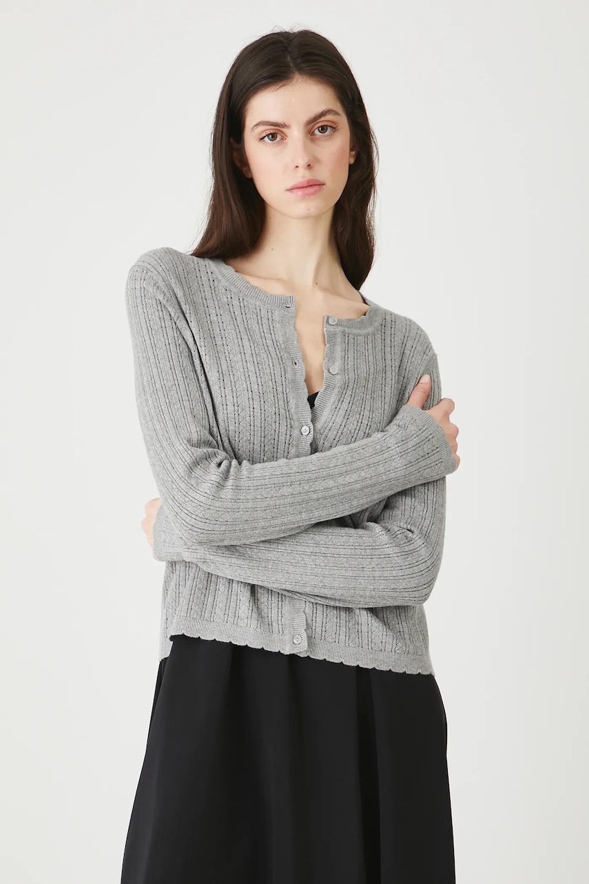 Medicine cardigan culoarea gri, light
