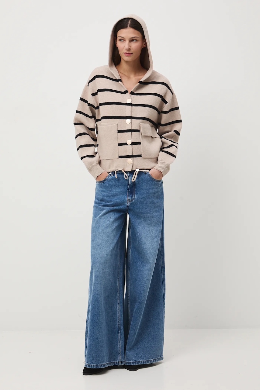 Medicine cardigan culoarea bej