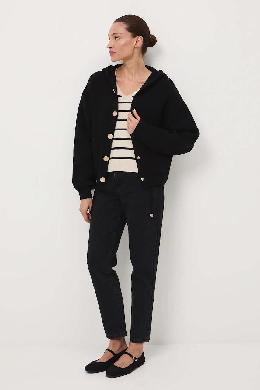 Medicine cardigan culoarea negru