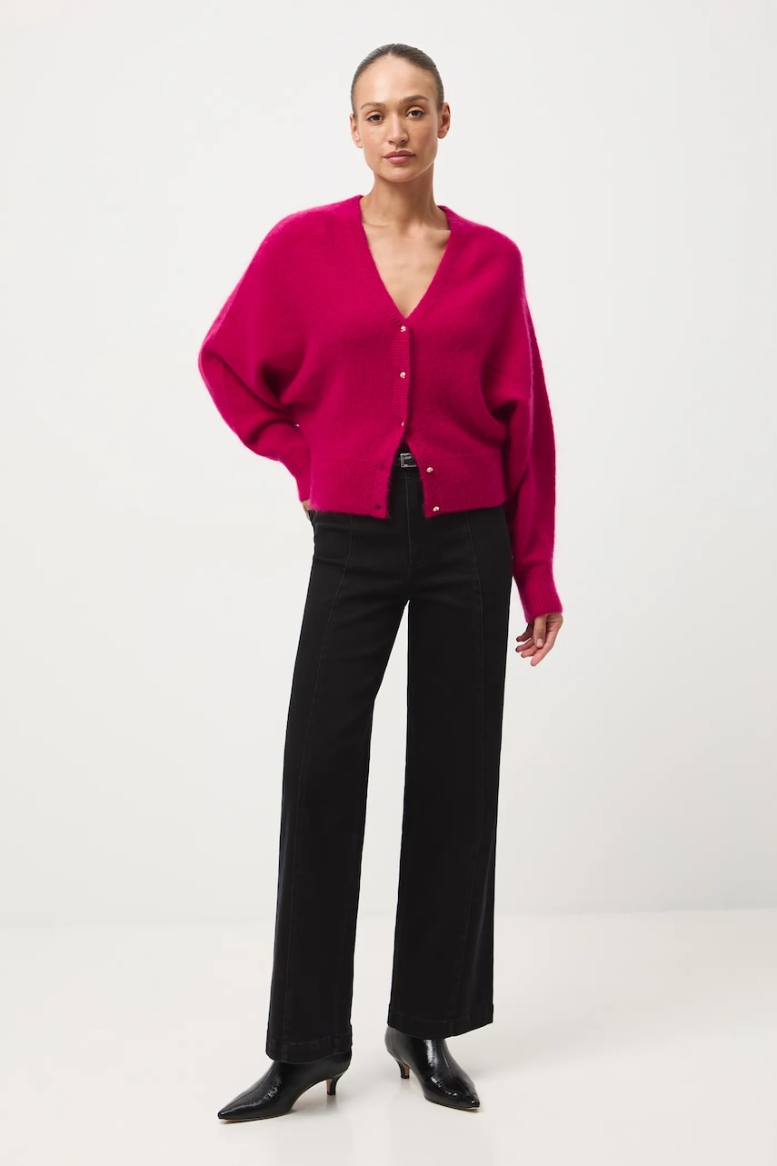 Medicine cardigan culoarea rosu