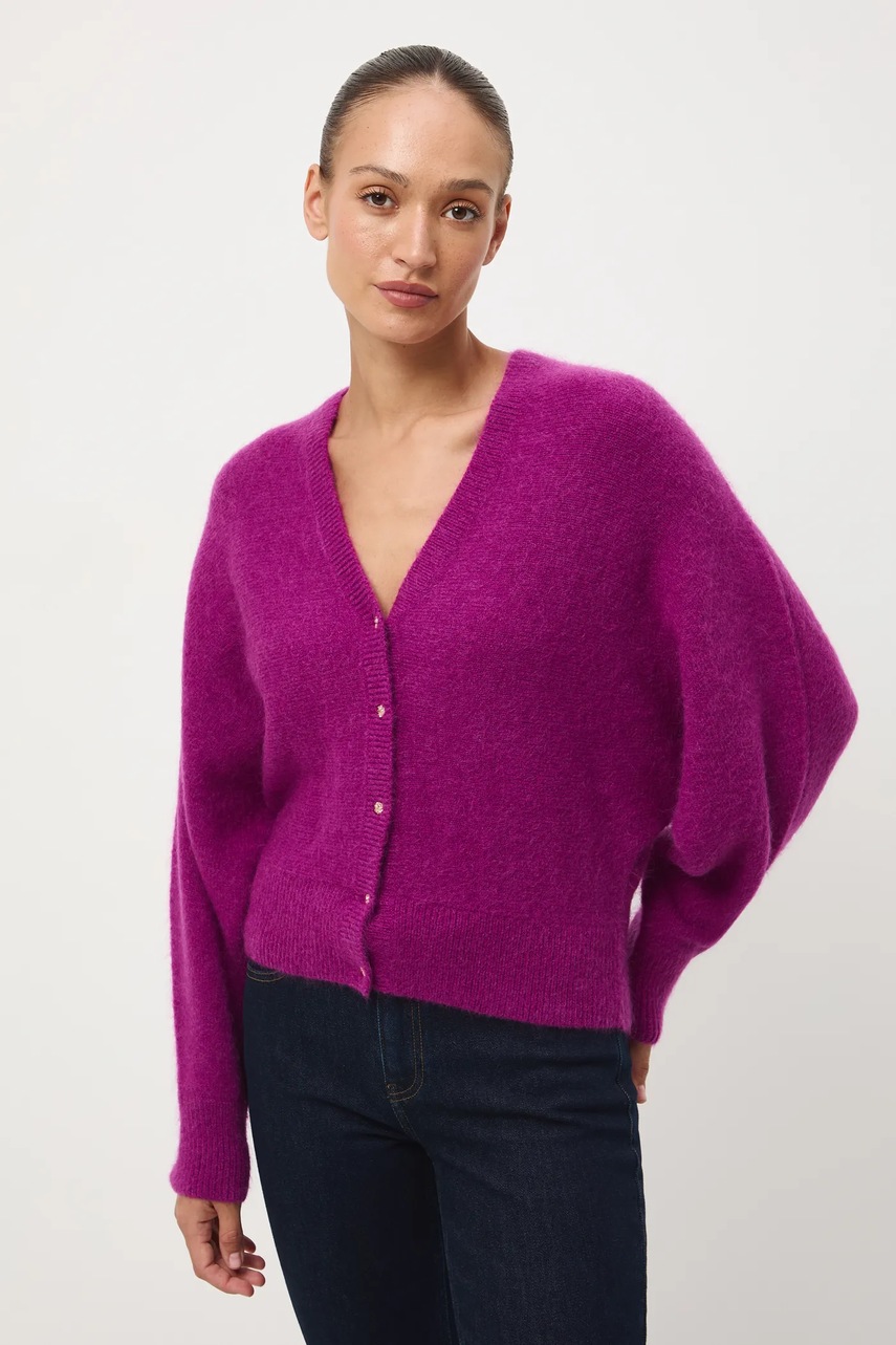Medicine cardigan culoarea violet
