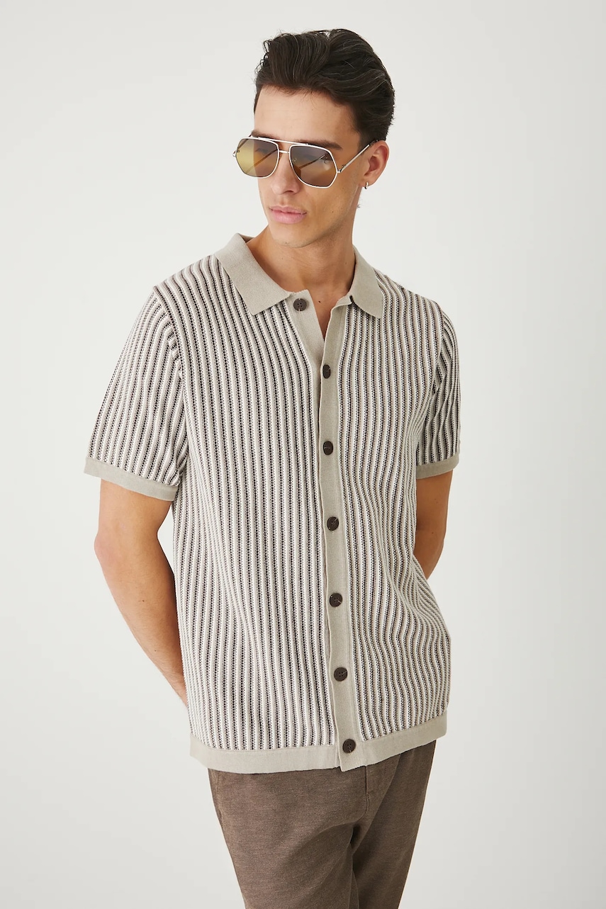 Medicine cardigan din bumbac