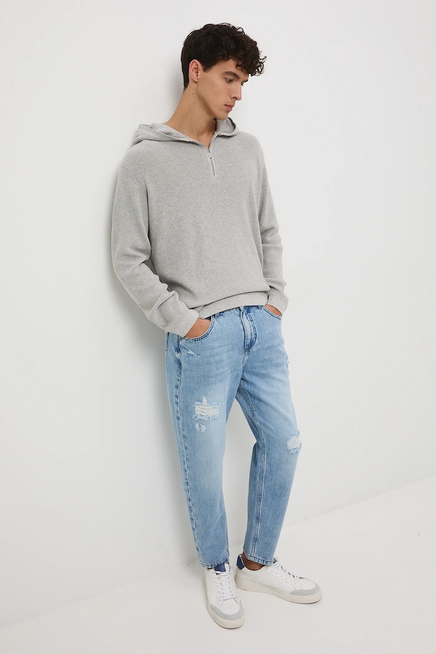 Medicine pulover culoarea gri