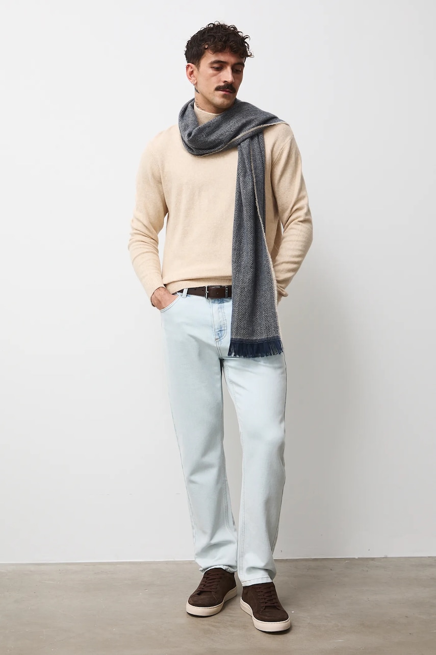 Medicine pulover culoarea bej, light, cu turtleneck