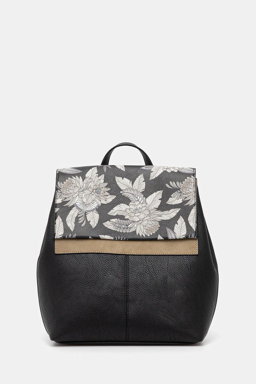 Medicine rucsac culoarea negru, mare, cu imprimeu