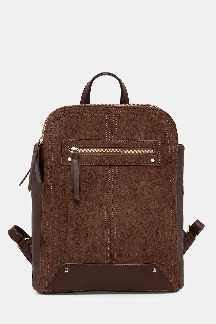 Medicine rucsac culoarea maro, mare, neted