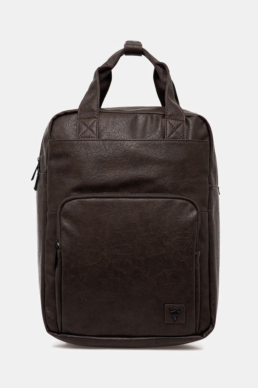 Medicine rucsac culoarea maro, mare, neted