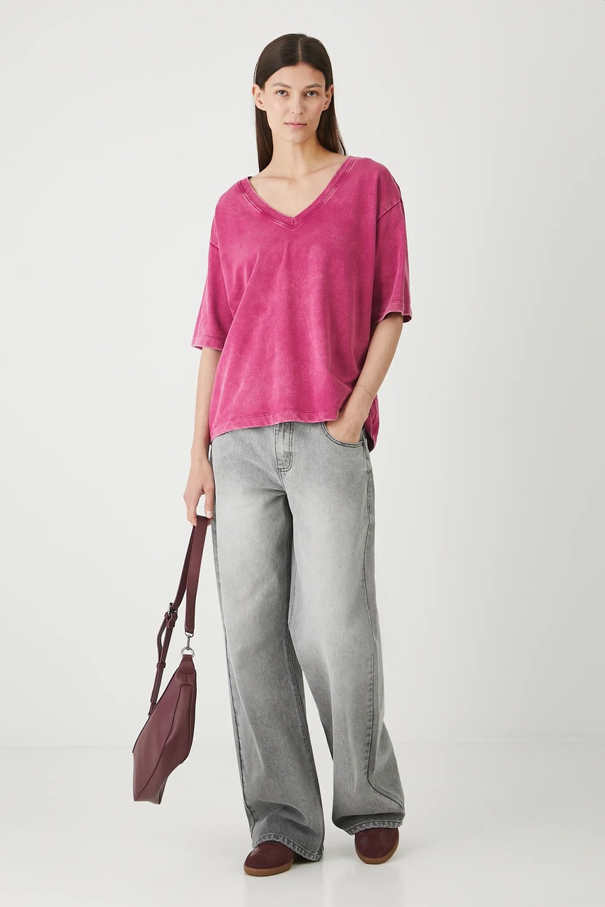 Хлопковая футболка Medicine цвет розовый