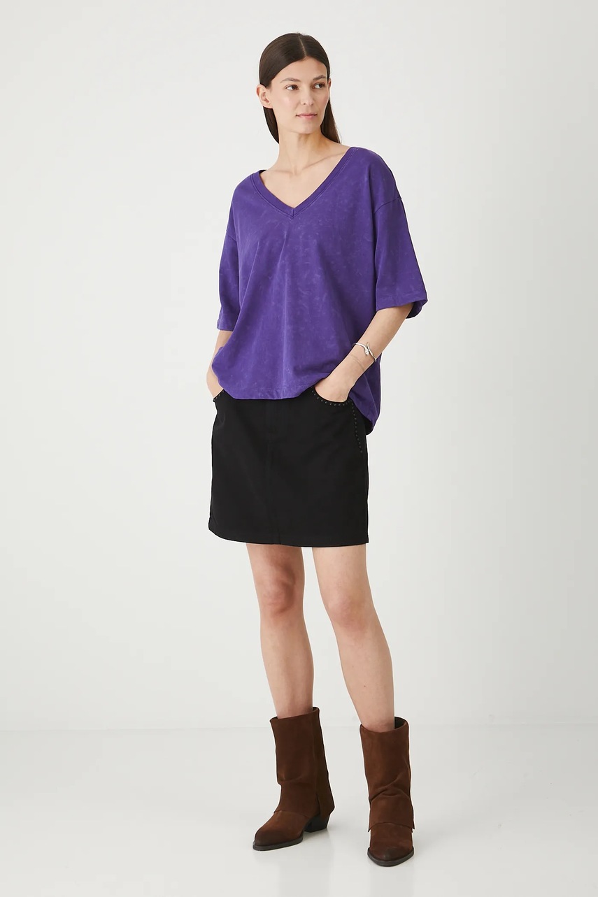 Хлопковая футболка Medicine цвет фиолетовый