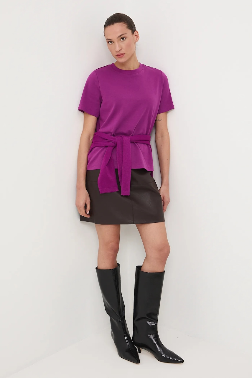Medicine tricou din bumbac culoarea violet