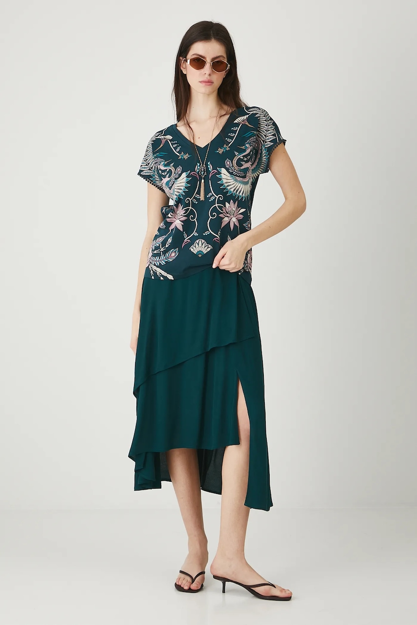Medicine tricou din bumbac culoarea verde