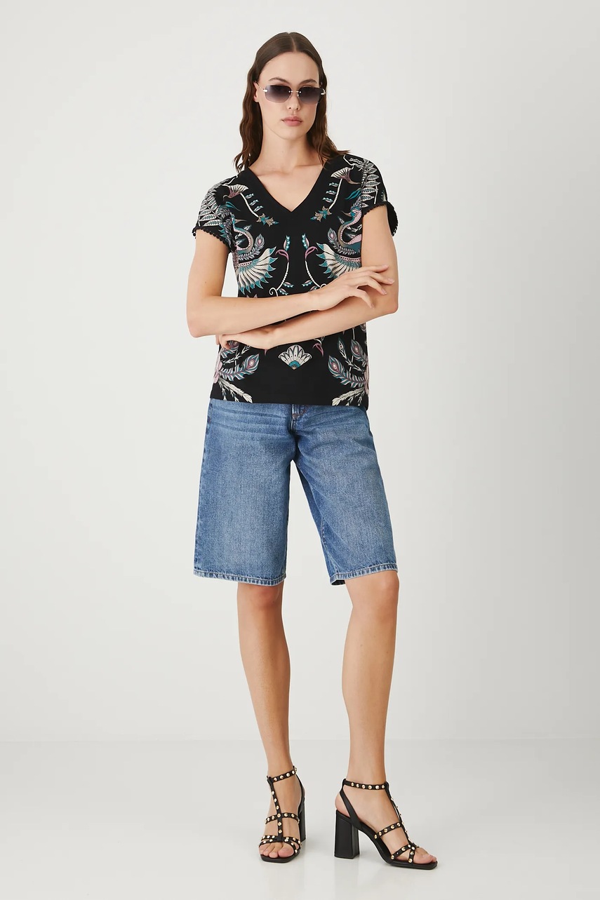 Хлопковая футболка Medicine цвет чёрный