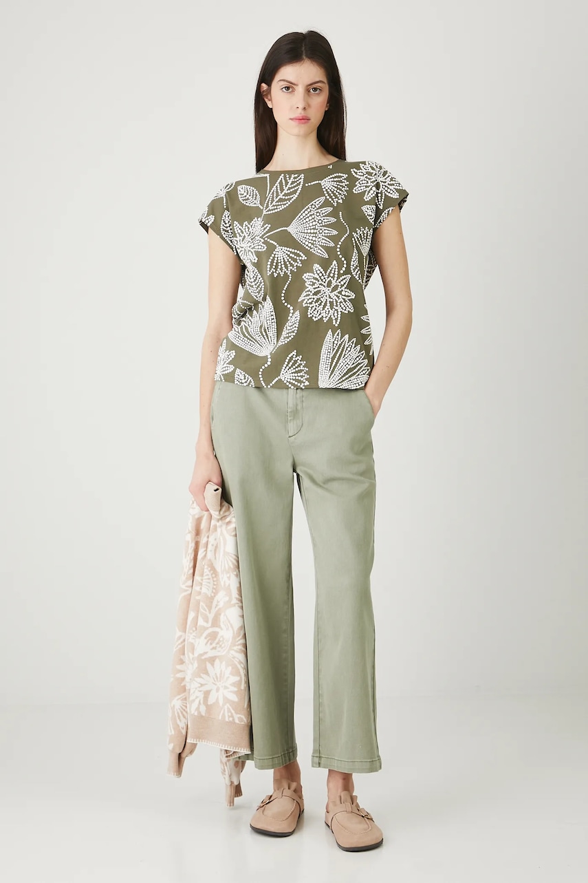 Medicine tricou din bumbac culoarea verde