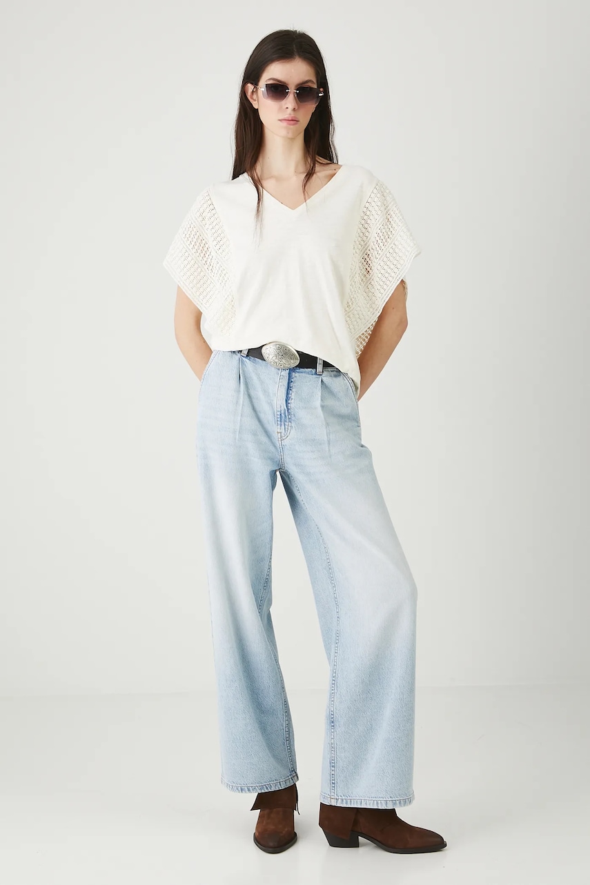 Medicine tricou reversibil din bumbac culoarea bej