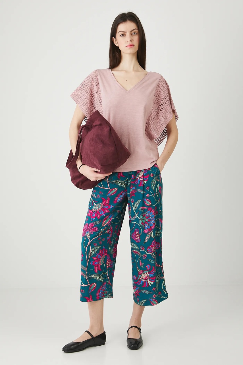 Хлопковая двусторонняя футболка Medicine цвет розовый