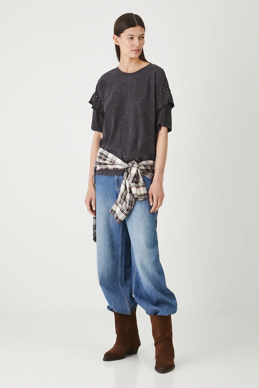 Хлопковая футболка Medicine цвет серый