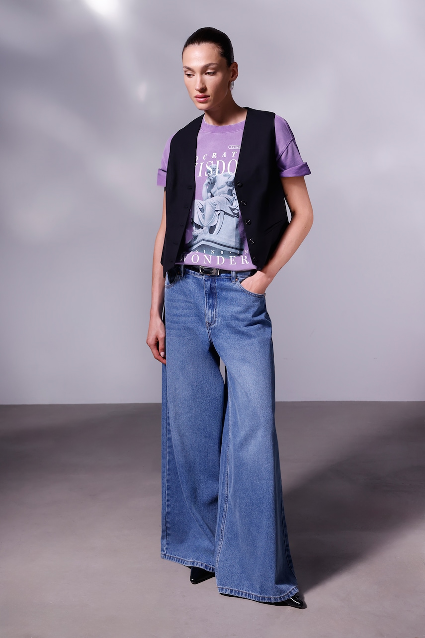 Medicine tricou din bumbac culoarea violet