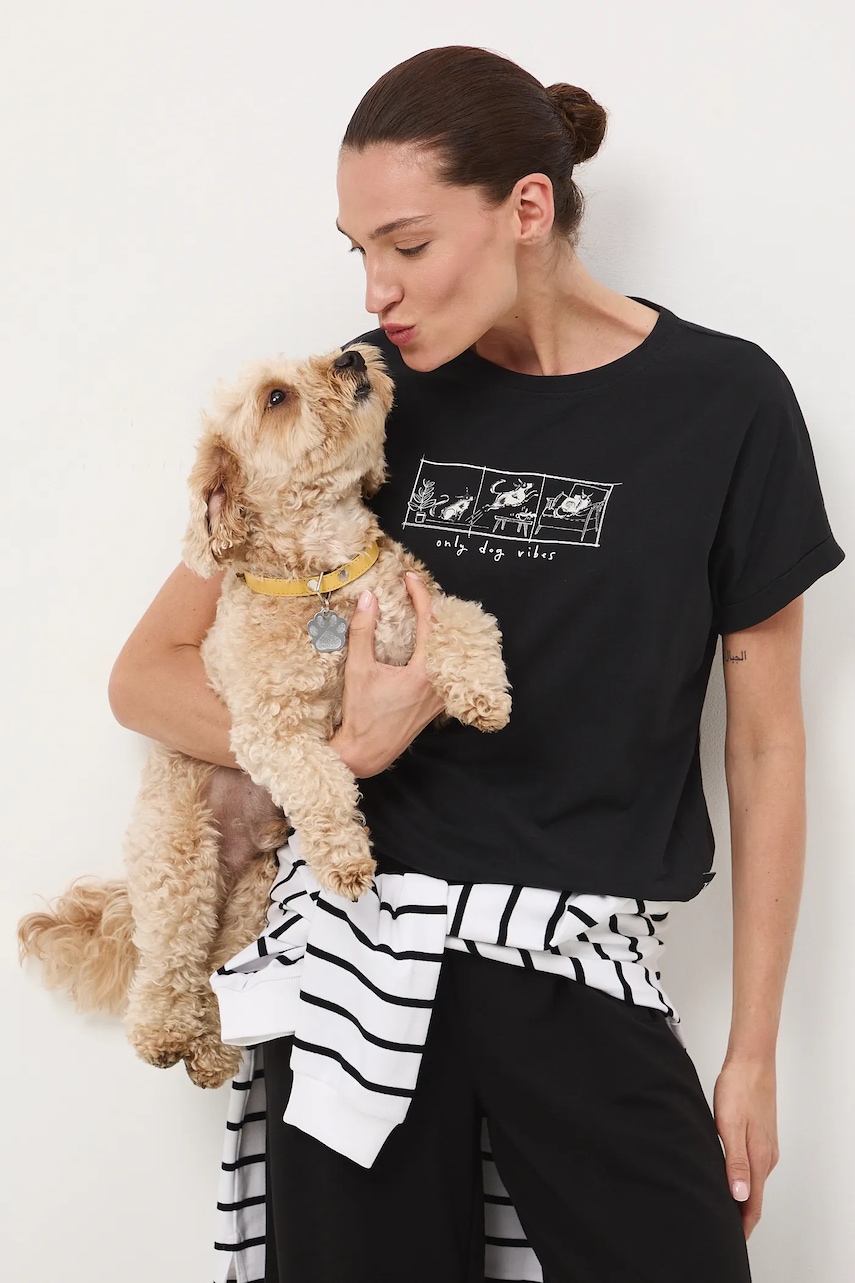 Medicine tricou din bumbac culoarea gri