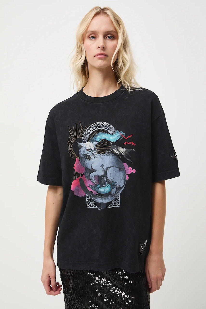 Medicine tricou din bumbac culoarea gri