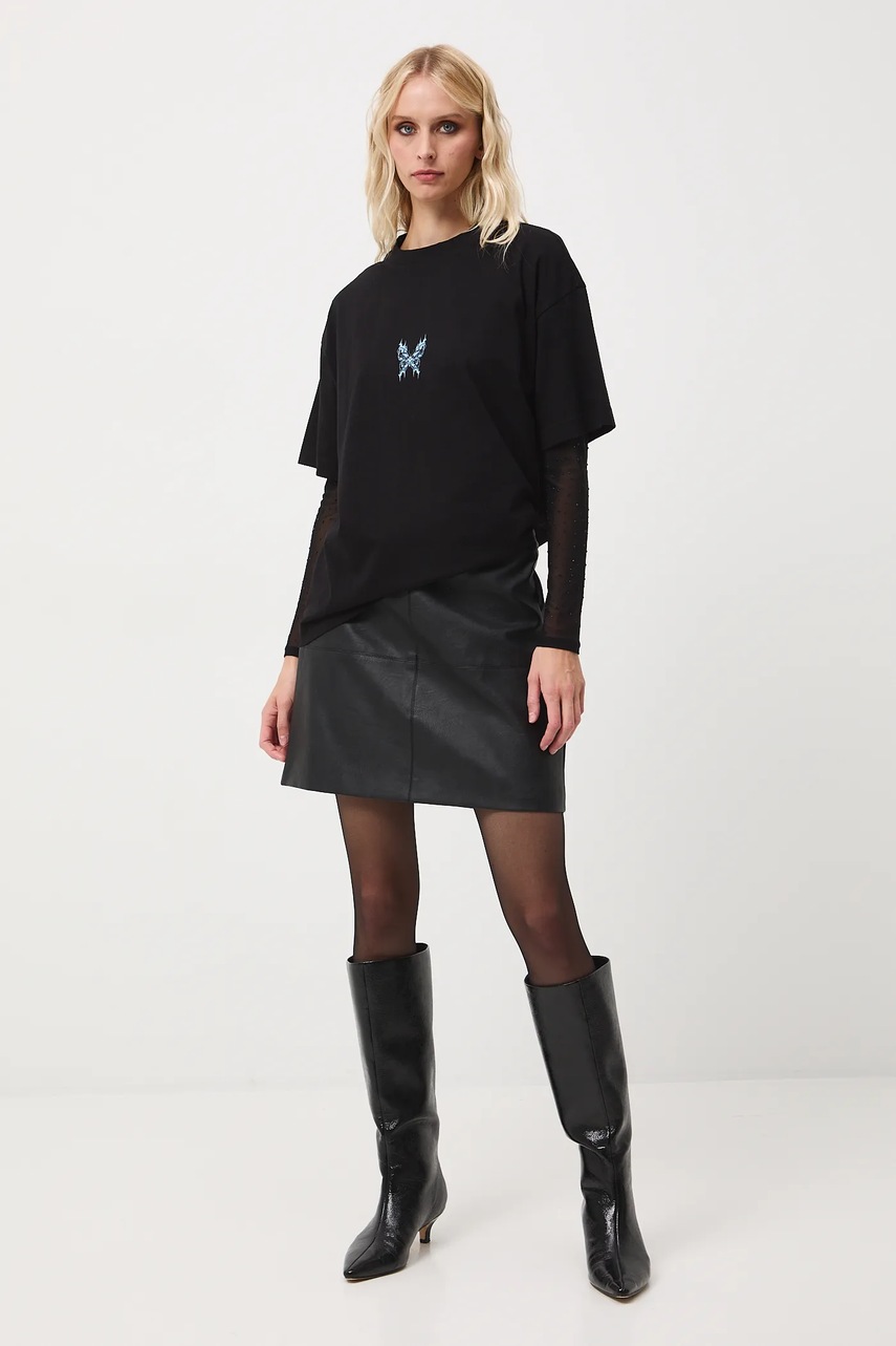 Хлопковая футболка Medicine цвет чёрный